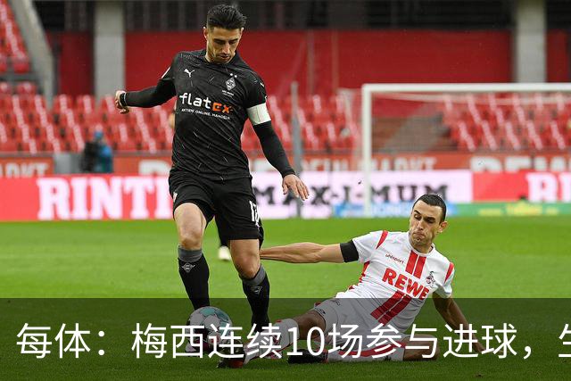 每体：梅西连续10场参与进球，生涯进球达931个